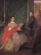 Edgar Degas M.et M Edmond Morbilli USA oil painting artist